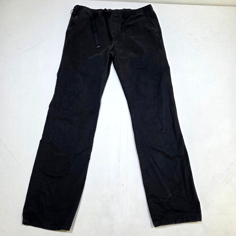 prAna Vaha Pant Mens Large Black Organic Twill Stretch Climbing Hiking Outdoor